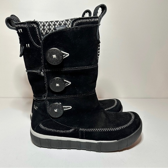 Merrell Boots Womens 6 TEMPEST High Black Suede Opti-Warm Winter Warm Boots - Picture 3 of 9